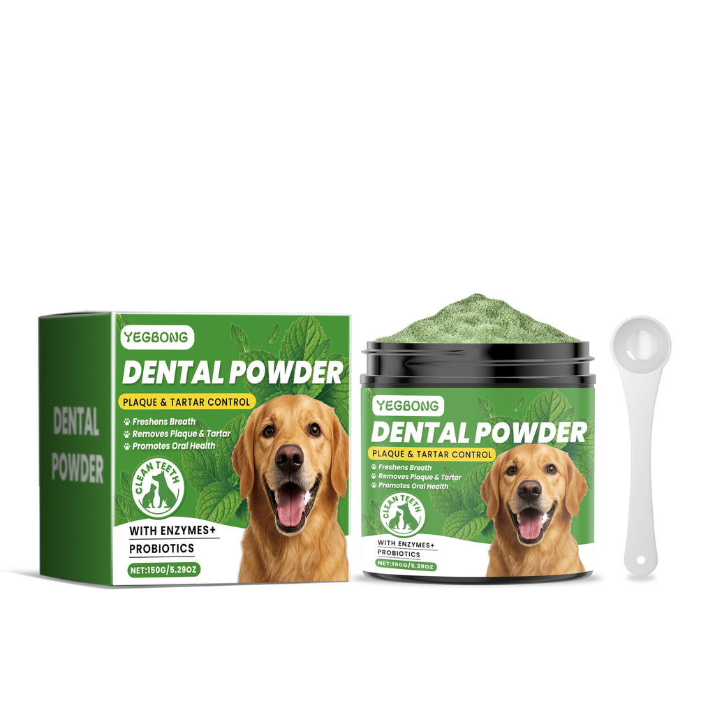 Dog Teeth Cleaning Powder for Tartar and Fresh Breath