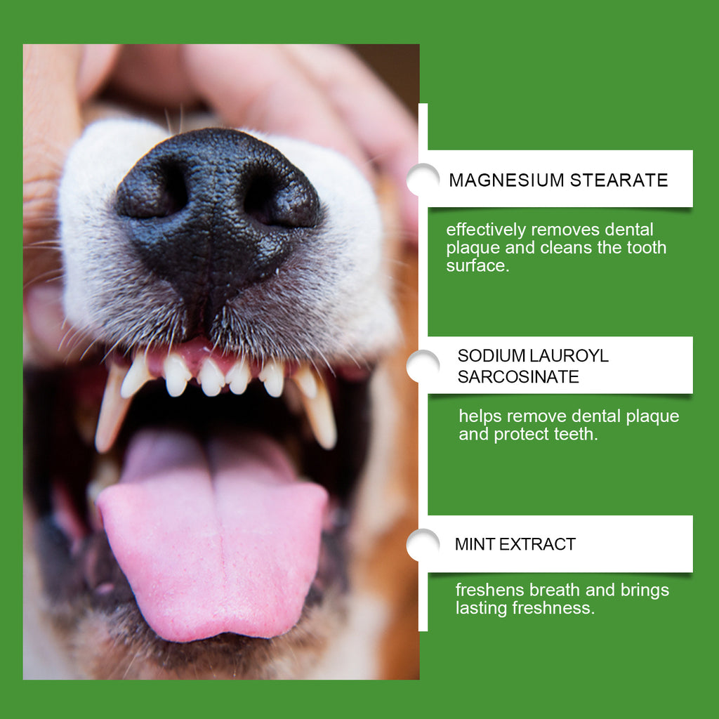 Dog Teeth Cleaning Powder for Tartar and Fresh Breath